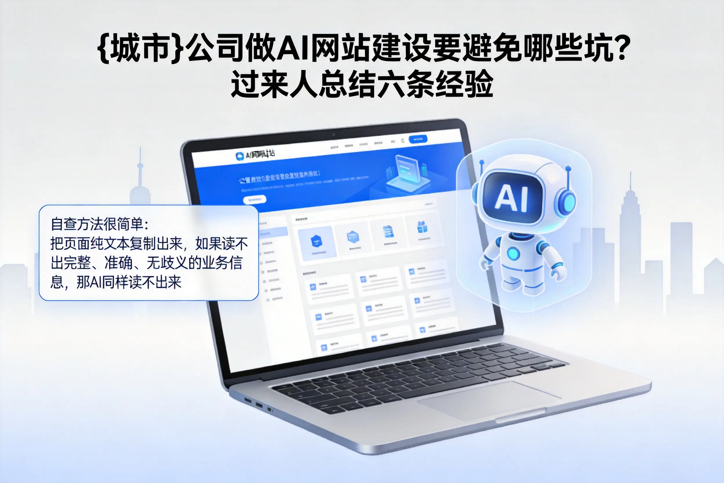 台州公司做AI网站建设要避免哪些坑？过来人总结六条经验