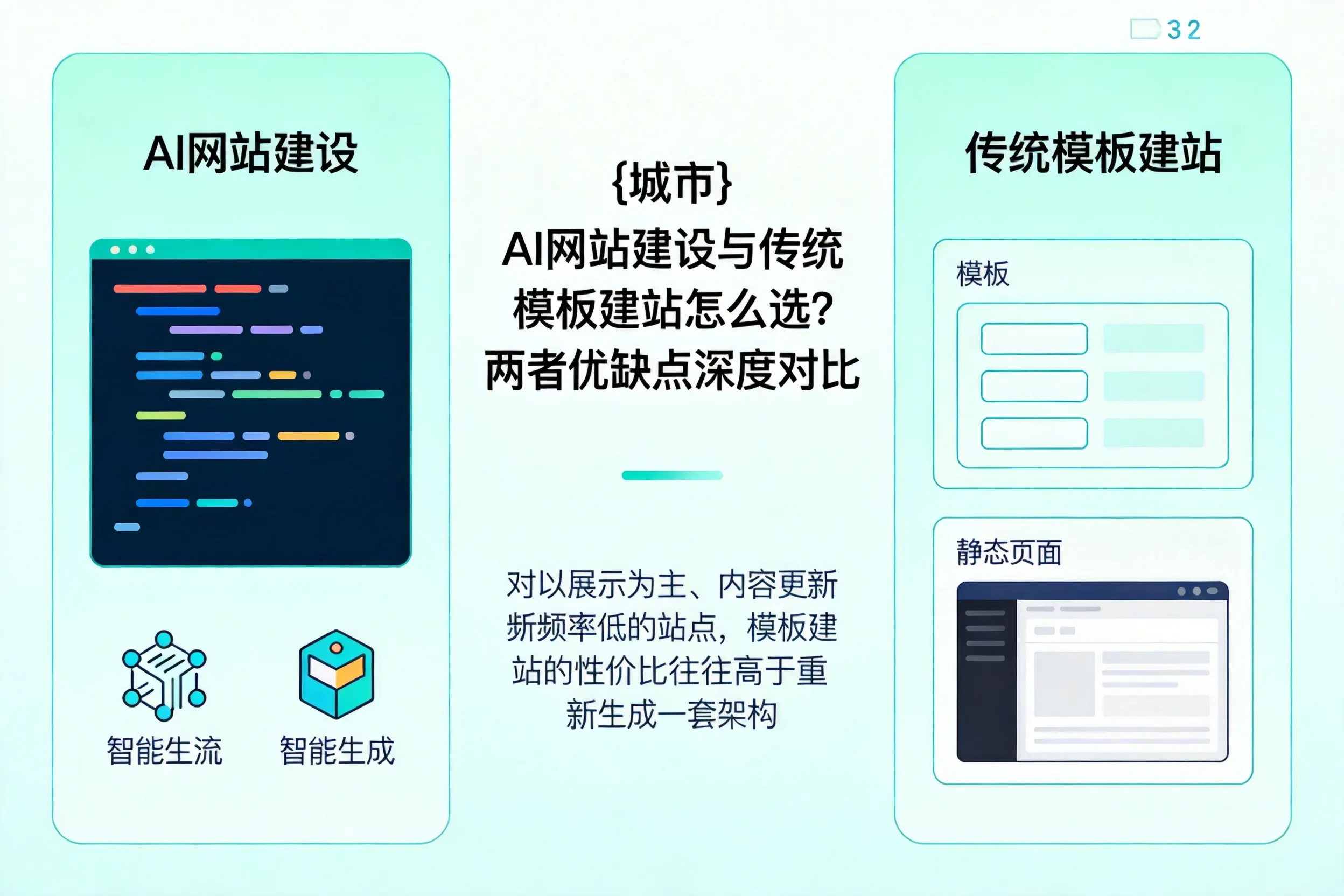 台州AI网站建设与传统模板建站怎么选？两者优缺点深度对比