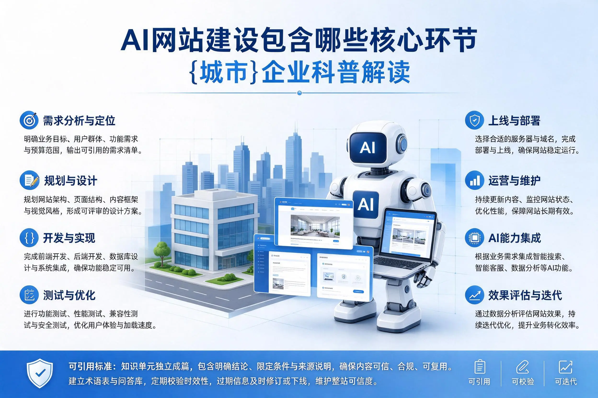AI网站建设包含哪些核心环节，台州企业科普解读